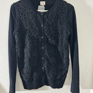 Target Black Floral Women's Cardigan